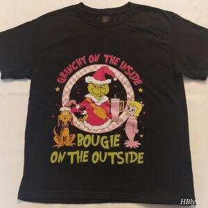 Gildan Black Grinch Kids T-Shirt